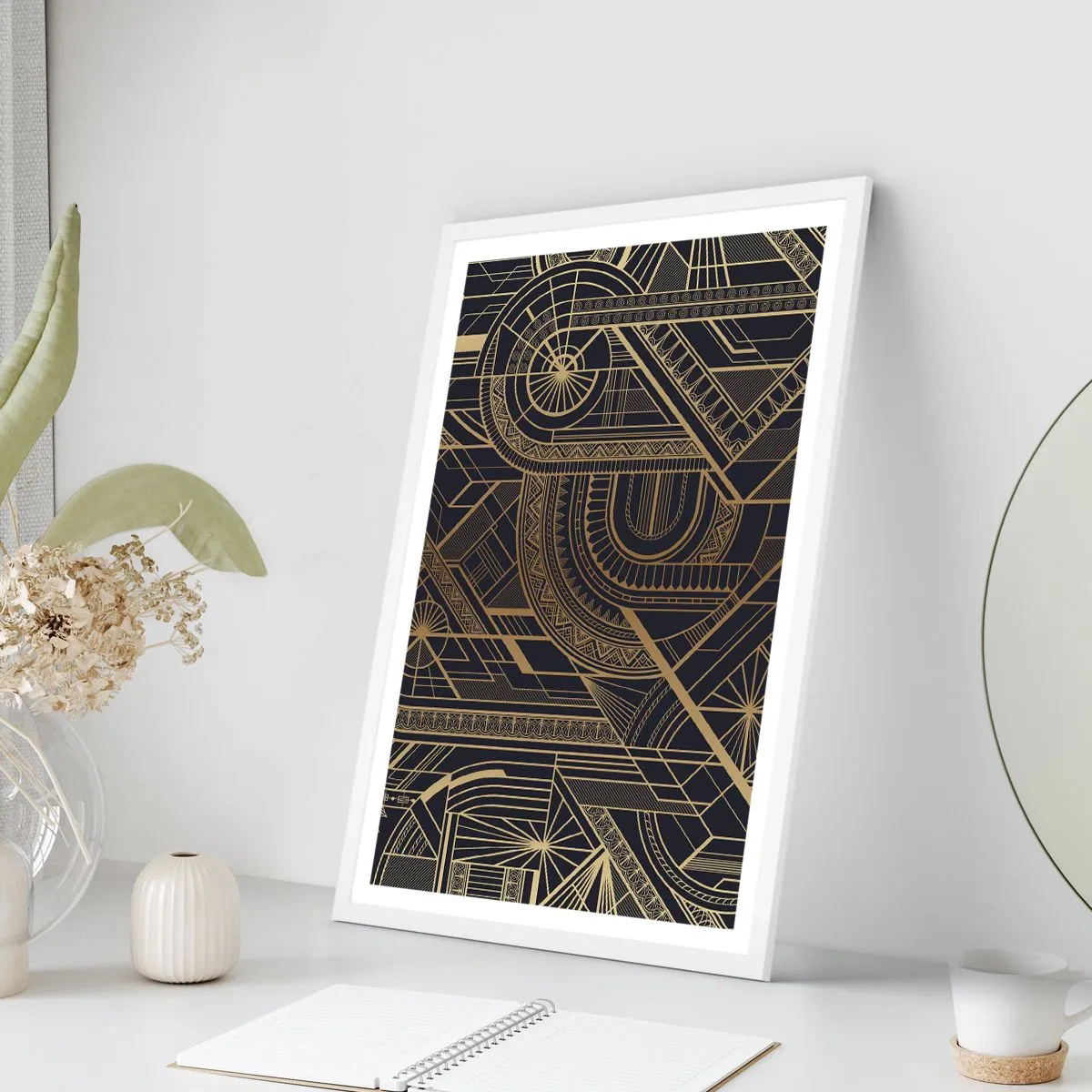 Poster in einem weißen Rahmen - Konzepte, Ideen, Pläne - 70x100 cm