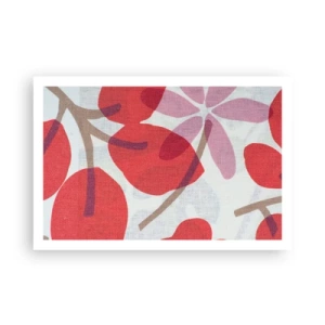 Poster - Blumenarrangement in Rosa - 91x61 cm