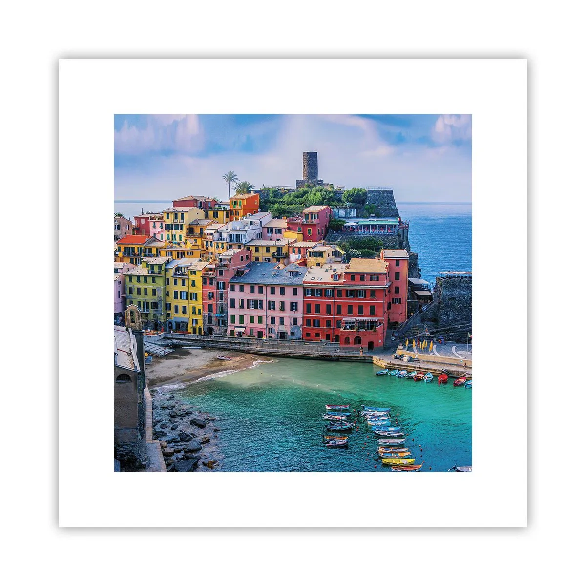 Poster - Mediterrane Zauberstadt - 30x30 cm