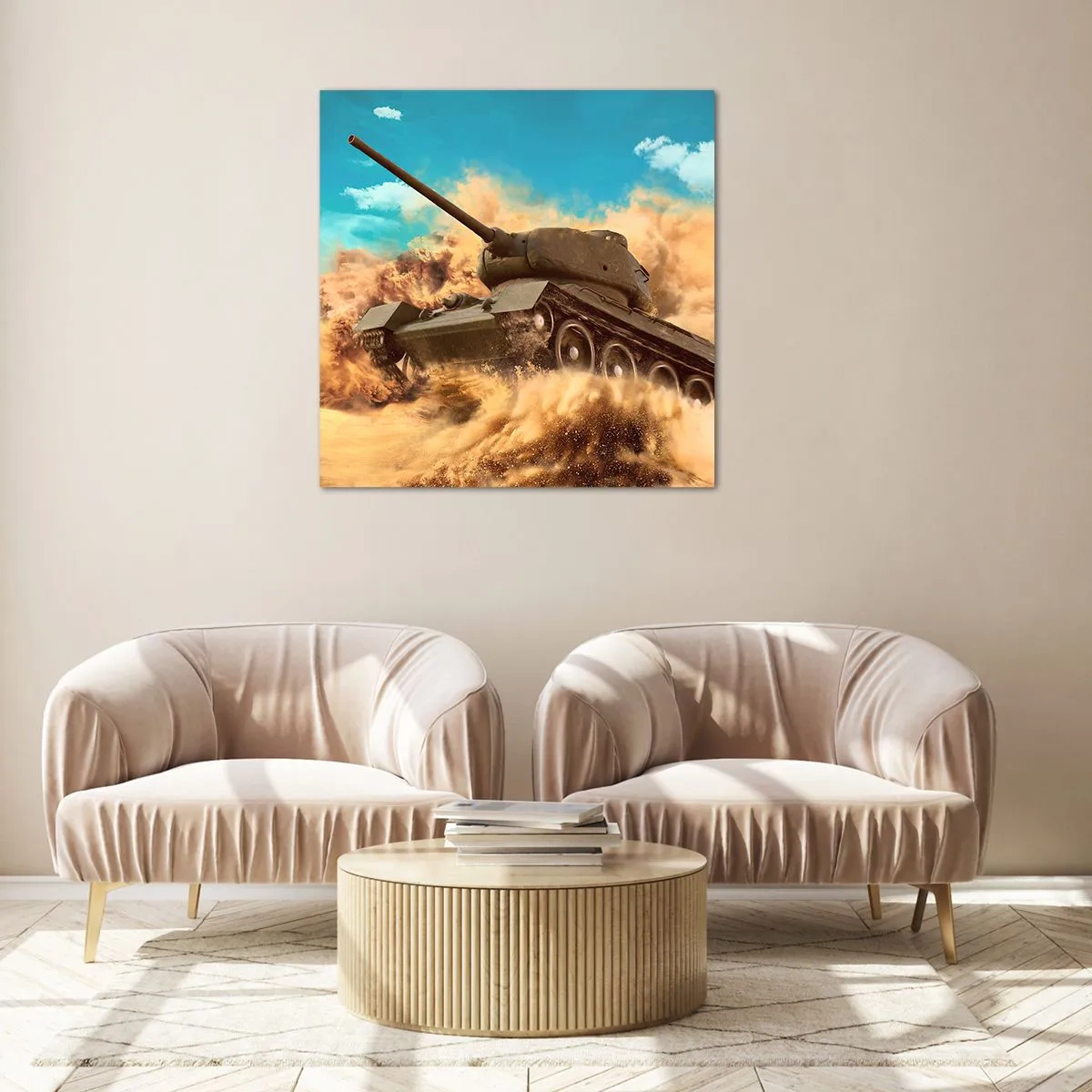 Glasbild - Bild auf glas - Nicht zu besiegen - 50x50 cm