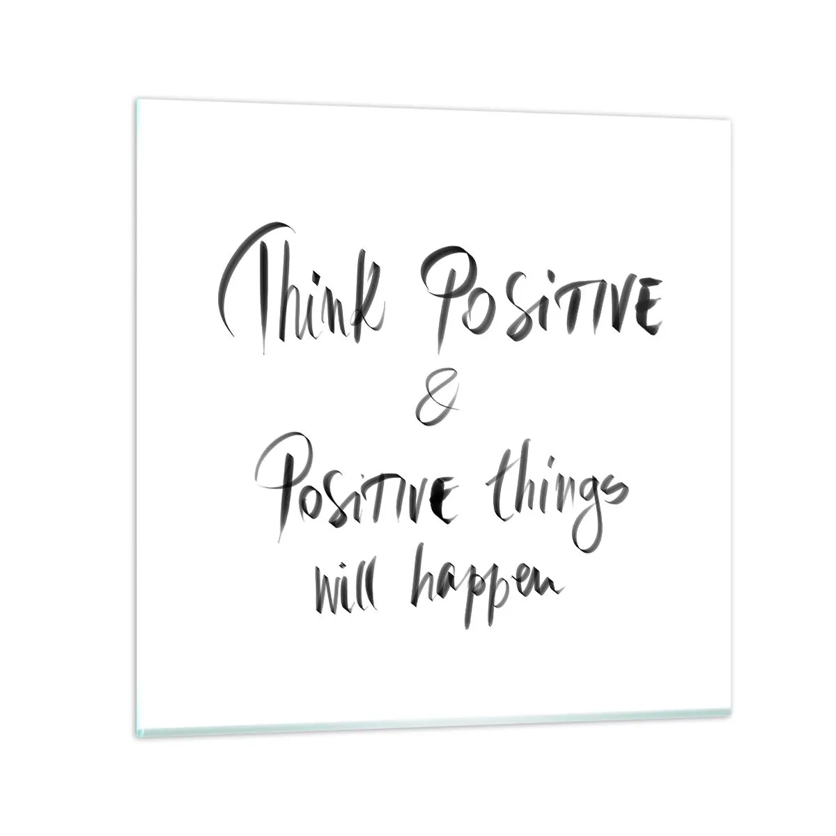 Glasbild - Bild auf glas - Wie soll man leben? - 50x50 cm