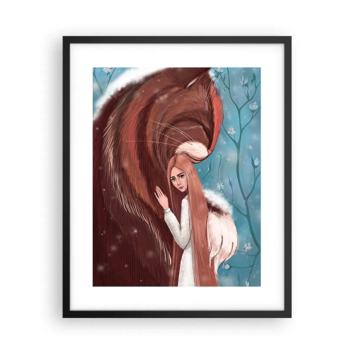 Poster in einem schwarzem Rahmen - Willkommen im Märchen - 40x50 cm