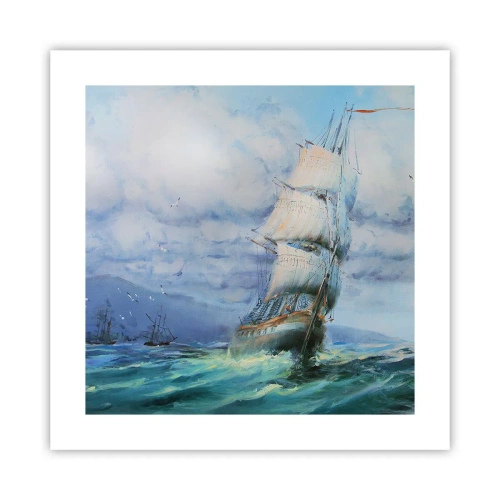 Poster - Guter Wind - 40x40 cm