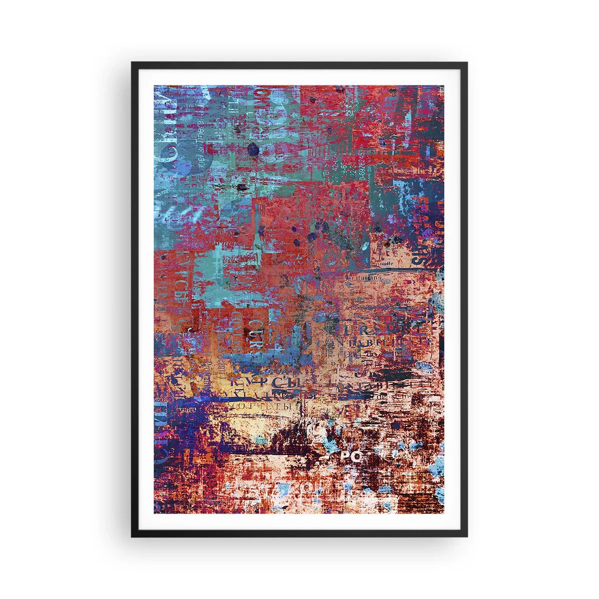 Poster in einem schwarzem Rahmen - Erinnerung und Vergessen - 70x100 cm