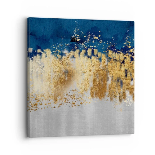 Bild auf Leinwand - Leinwandbild - Moderne Komposition mit Glanz - 30x30 cm
