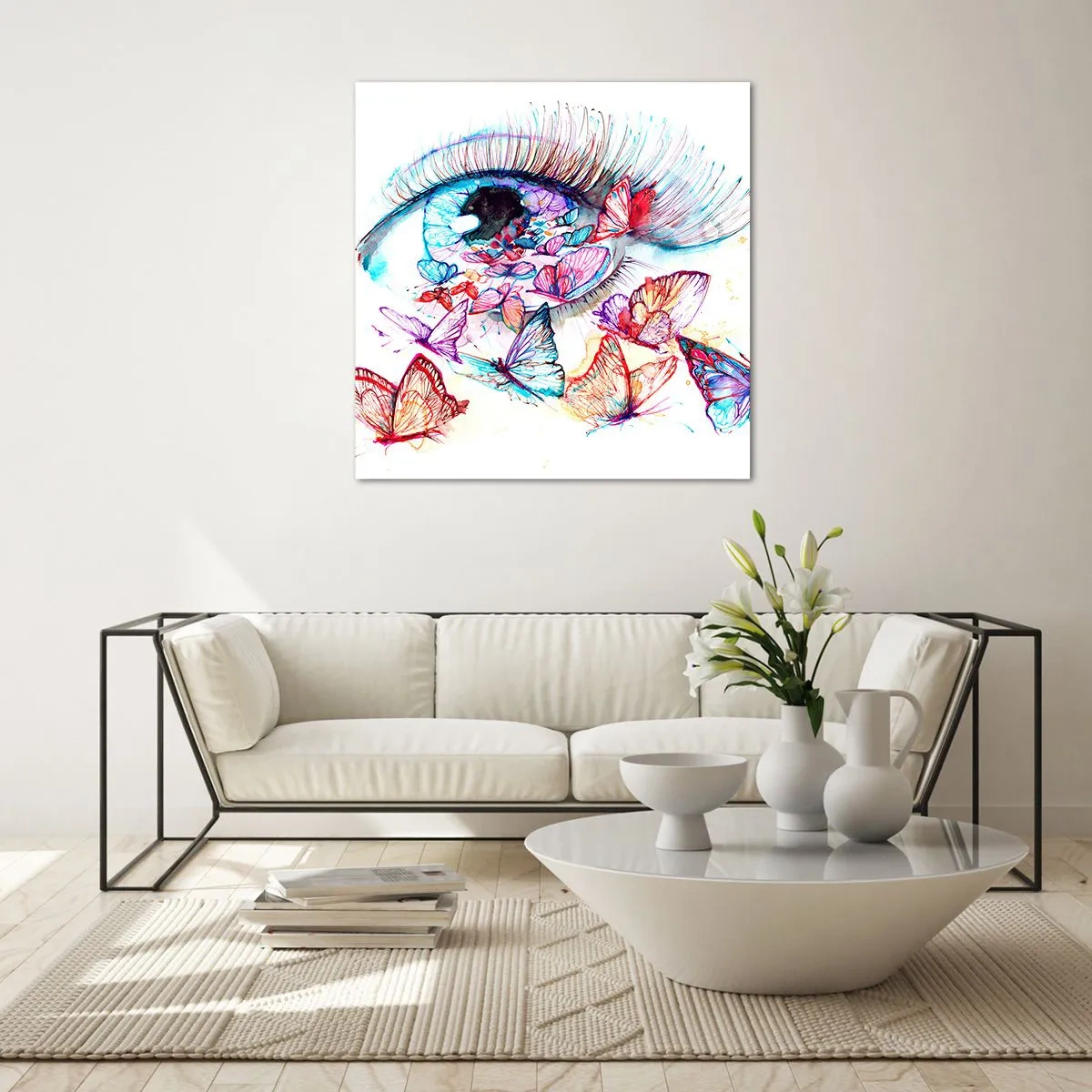 Glasbild - Bild auf glas - Märchenhafter Augenzauber - 70x70 cm