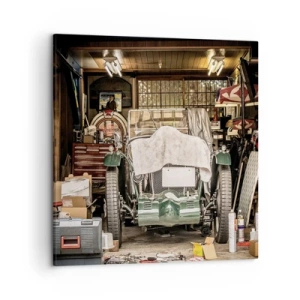 Bild auf Leinwand - Leinwandbild - Zurück in die Vergangenheit - 50x50 cm