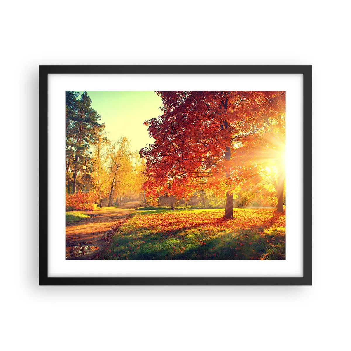 Poster in einem schwarzem Rahmen - Unhöflich ist schön - 50x40 cm