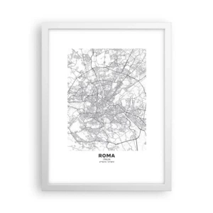 Poster in einem weißen Rahmen - Römischer Kreis - 30x40 cm