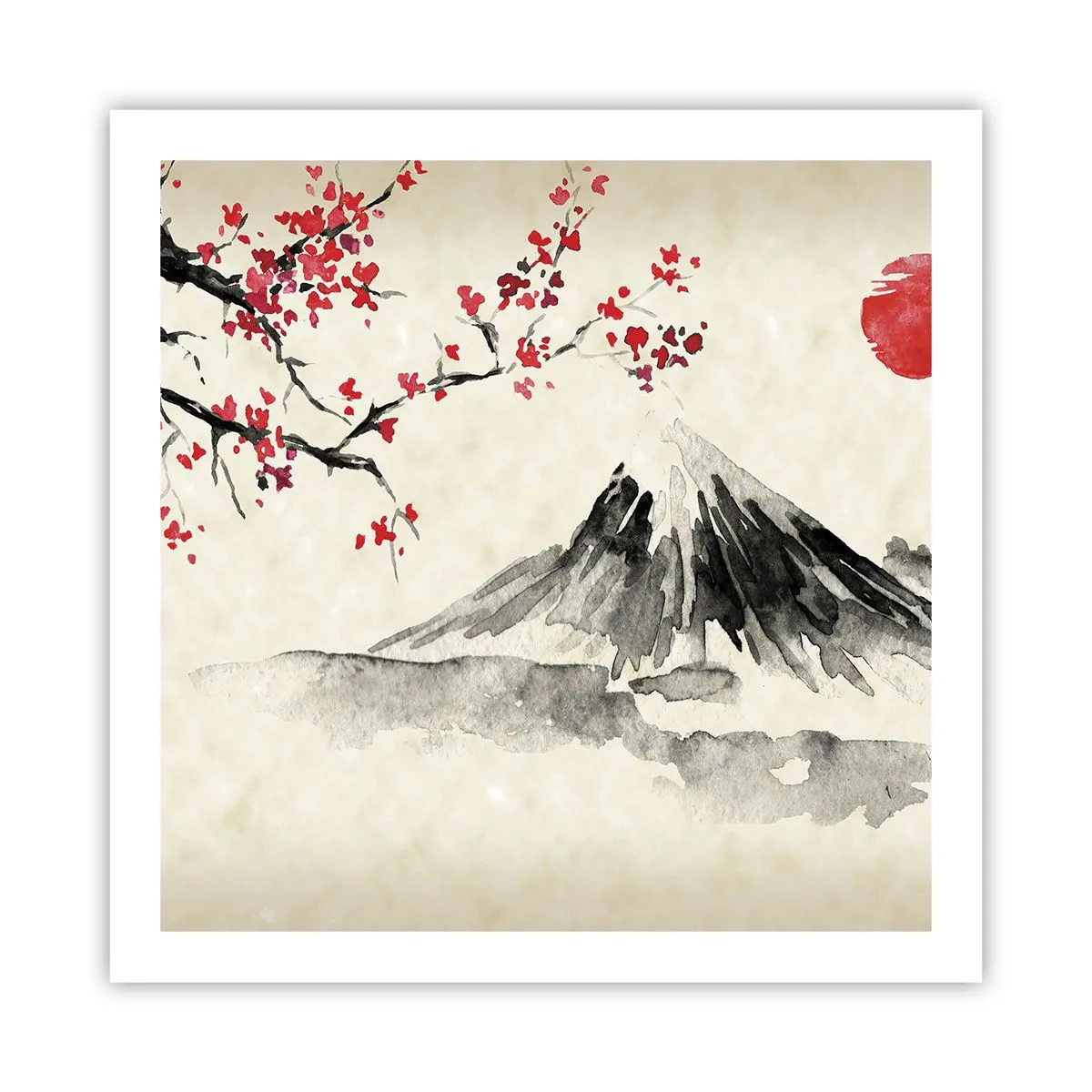 Poster - Liebe Japan - 60x60 cm