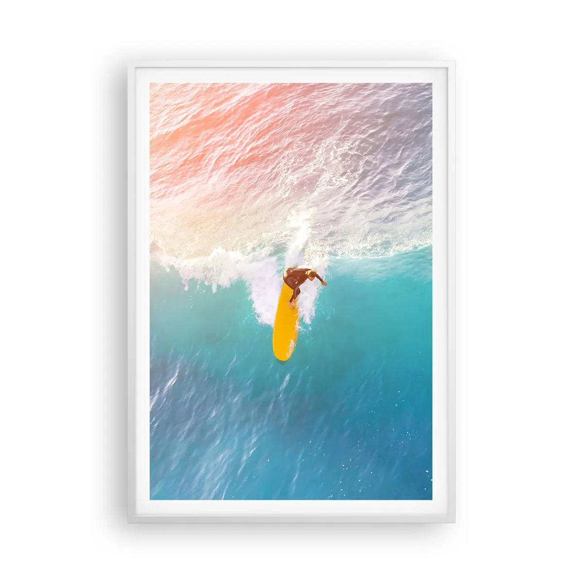 Poster in einem weißen Rahmen - Der Ozeanreiter - 70x100 cm