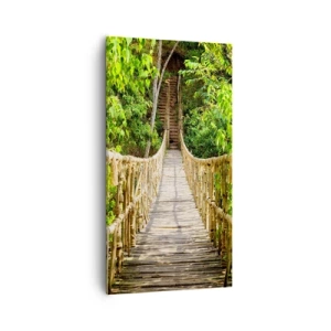 Bild auf Leinwand - Leinwandbild - Im Grünen ausgesetzt - 55x100 cm