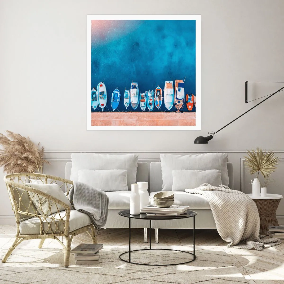 Poster - In einer Reihe - 40x40 cm