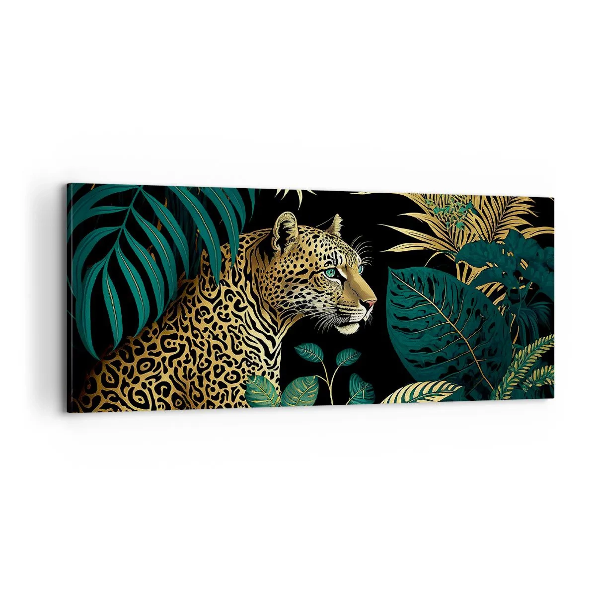 Bild auf Leinwand - Leinwandbild - Gastgeber im Dschungel - 100x40 cm