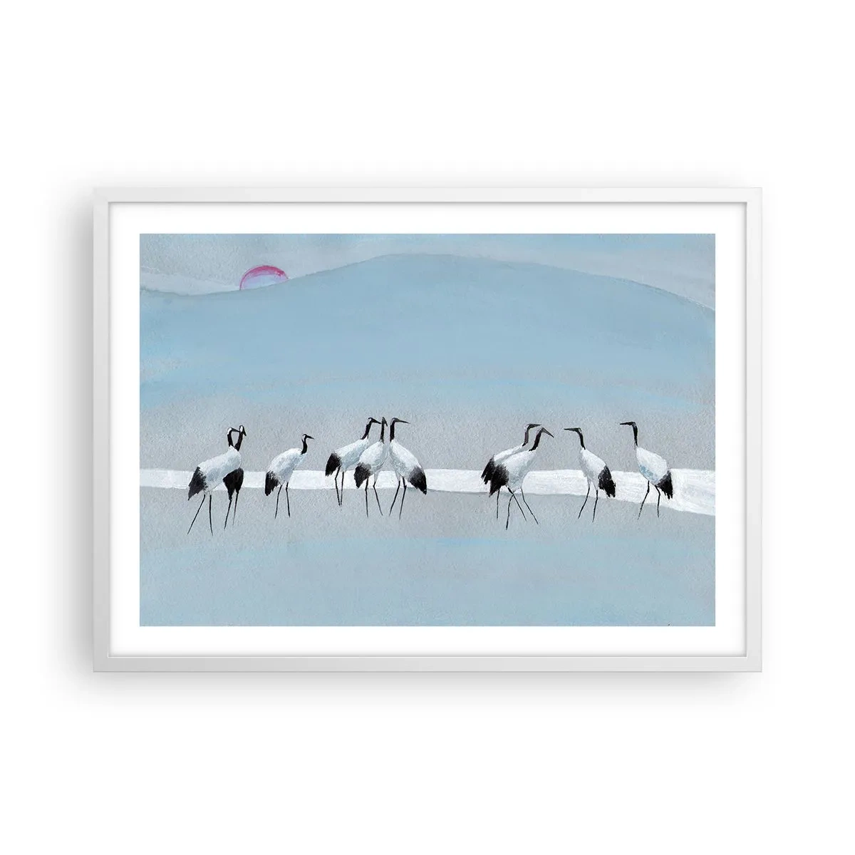 Poster in einem weißen Rahmen - Nach einem heißen Tag - 70x50 cm