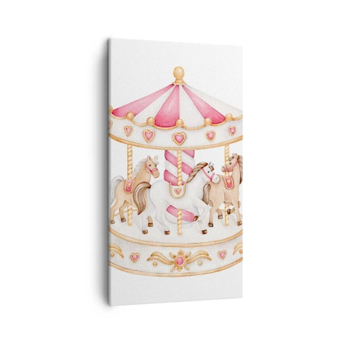 Bild auf Leinwand - Leinwandbild - Süße Welt der Kindheit - 45x80 cm