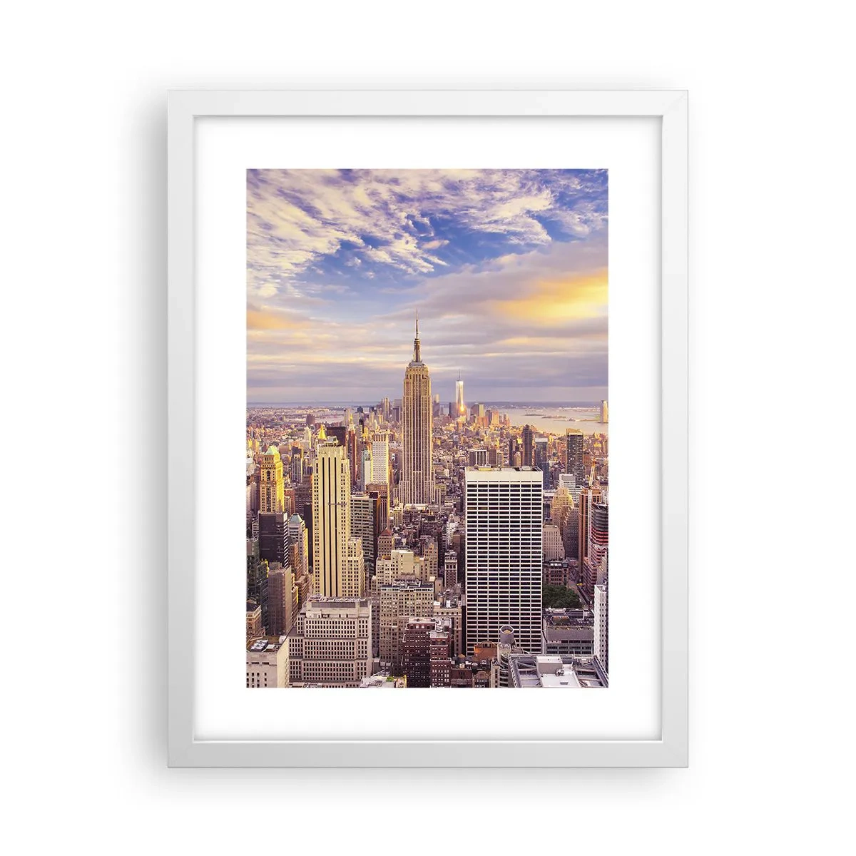 Poster in einem weißen Rahmen - Nur nach den Wolken greifen - 30x40 cm