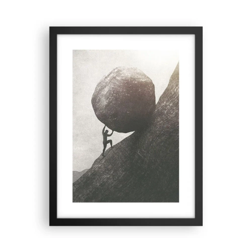 Poster in einem schwarzem Rahmen - Ich glaube wider alle Hoffnung - 30x40 cm