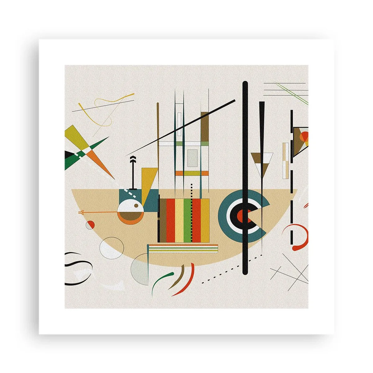 Poster - Und die Welt lacht - 40x40 cm