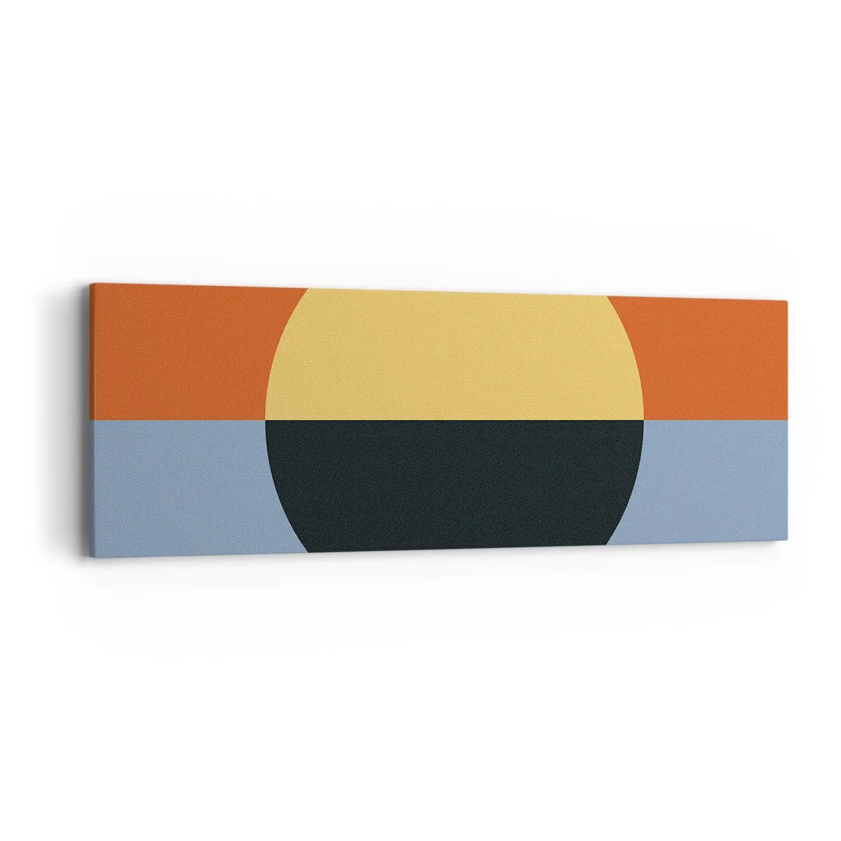 Bild auf Leinwand - Leinwandbild - Eine Komposition aus Wärme und Kühle - 90x30 cm