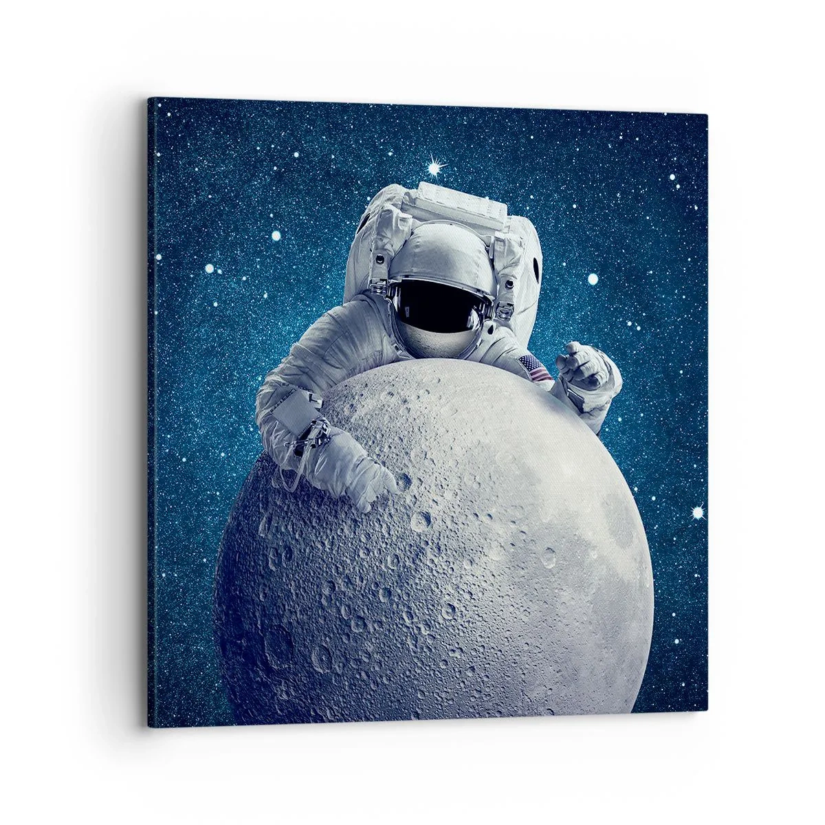 Bild auf Leinwand - Leinwandbild - Weltraumjoker - 70x70 cm