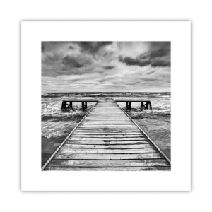 Poster - Ich warte darauf, dass der Wind wegjagt... - 30x30 cm