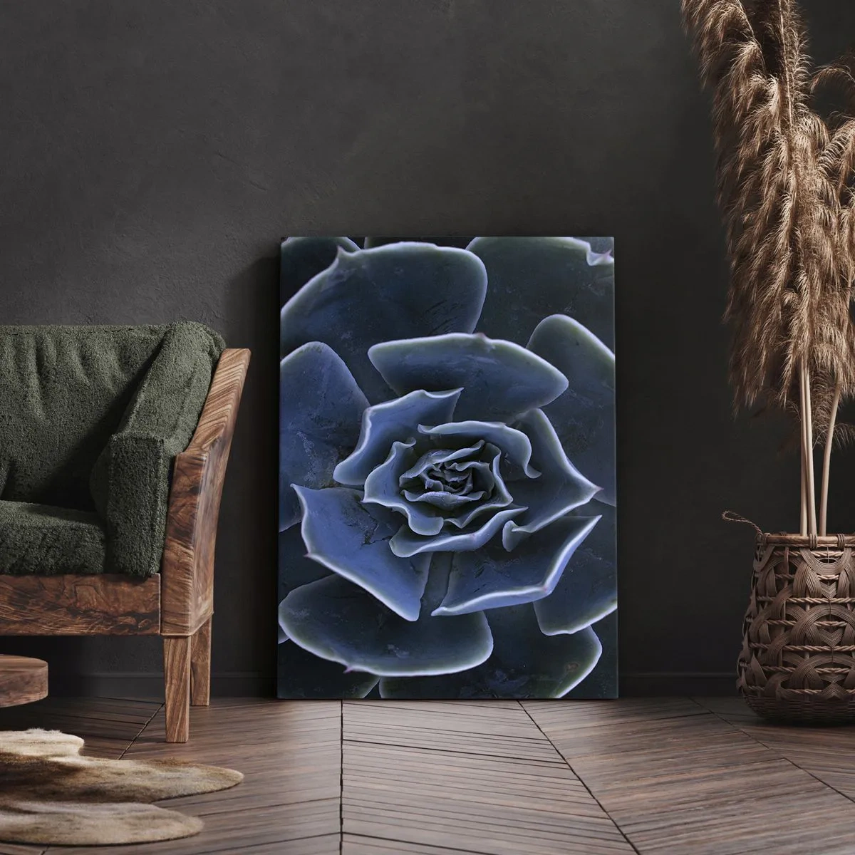 Bild auf Leinwand - Leinwandbild - Wüstenblume - 55x100 cm