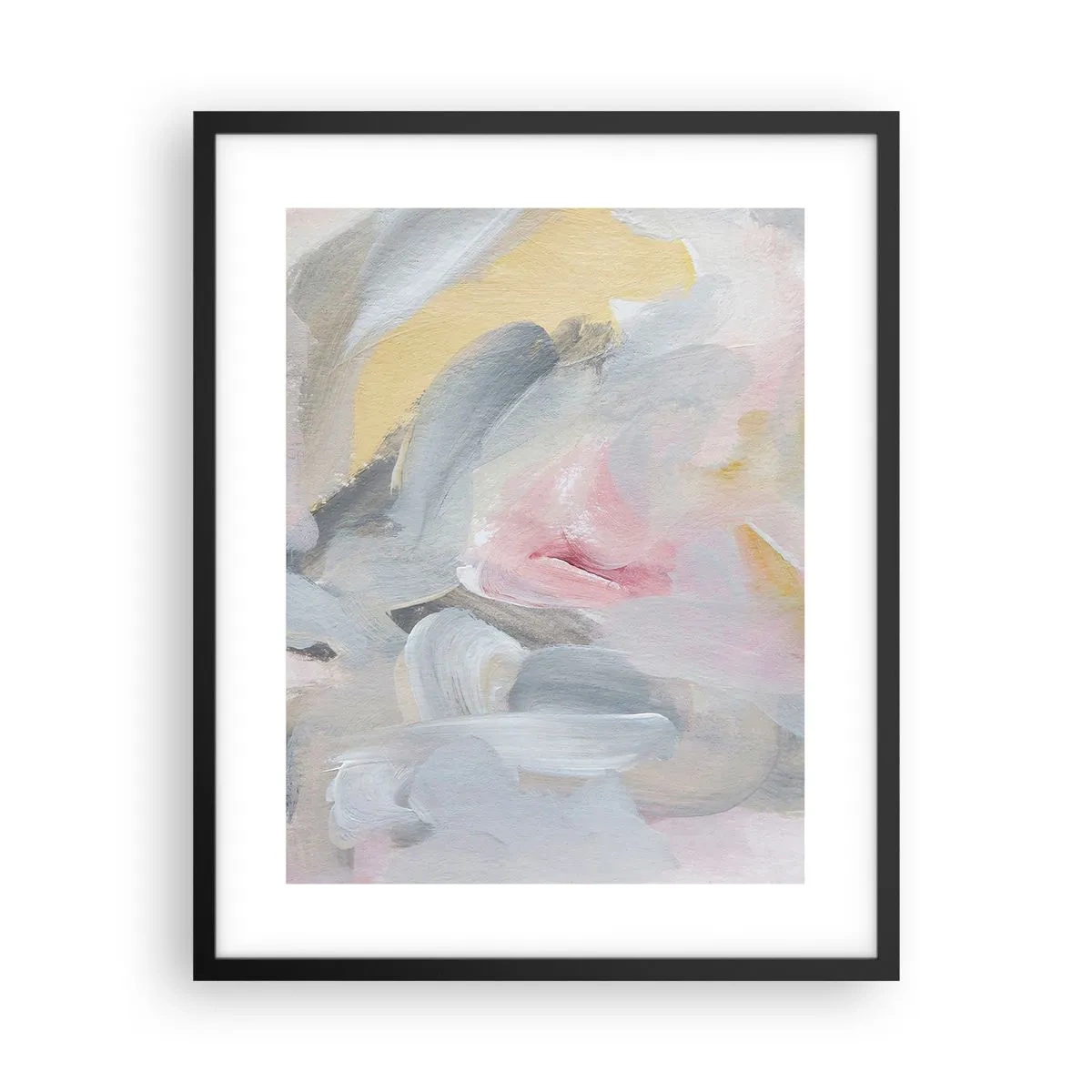 Poster in einem schwarzem Rahmen - In einer Pastellwelt - 40x50 cm