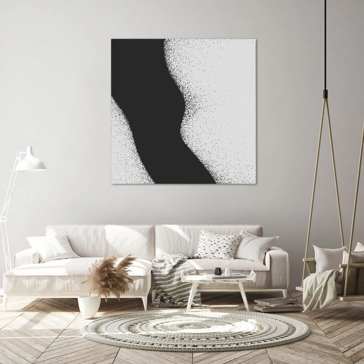 Bild auf Leinwand - Leinwandbild - Flüssiges Gleichgewicht - 40x40 cm