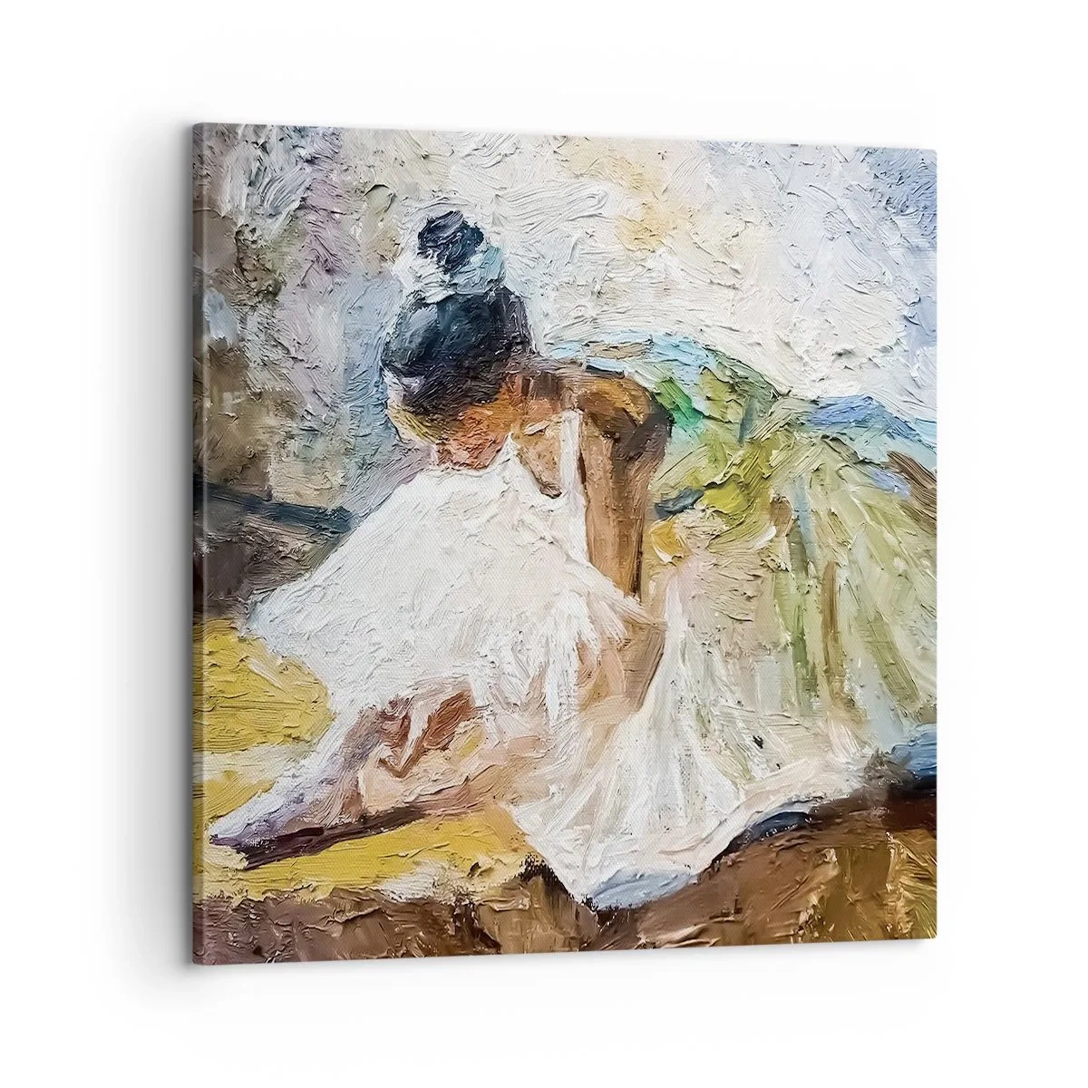 Bild auf Leinwand - Leinwandbild - Aus einem Gemälde von Degas - 60x60 cm