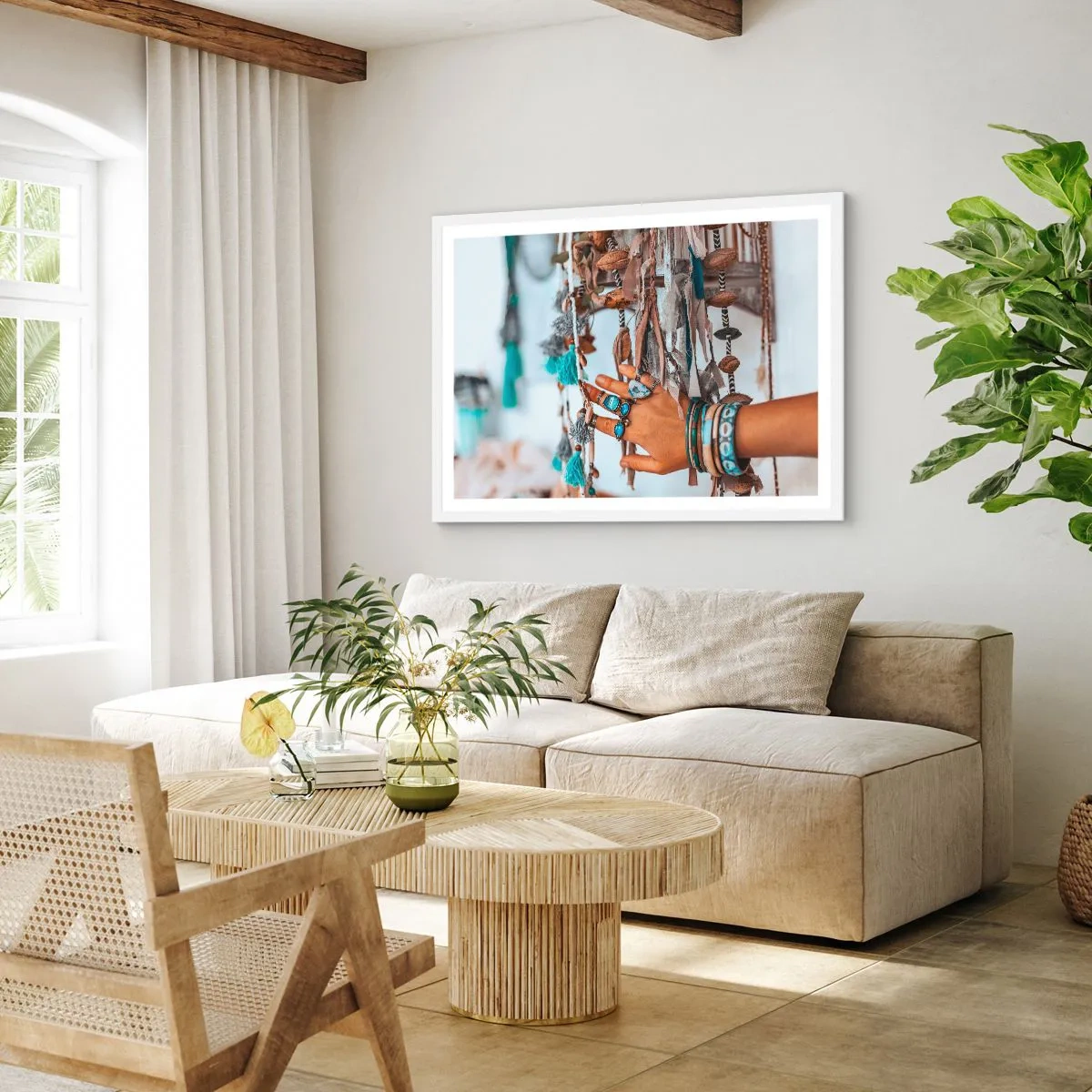 Poster in einem weißen Rahmen - Lokale Schätze - 50x40 cm