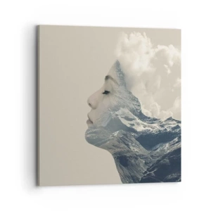 Bild auf Leinwand - Leinwandbild - Die Schönheit der Elemente der Natur - 70x70 cm