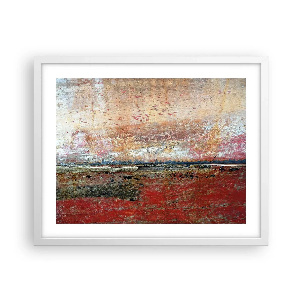 Poster in einem weißen Rahmen - Vielleicht liegt es am Meer - 50x40 cm