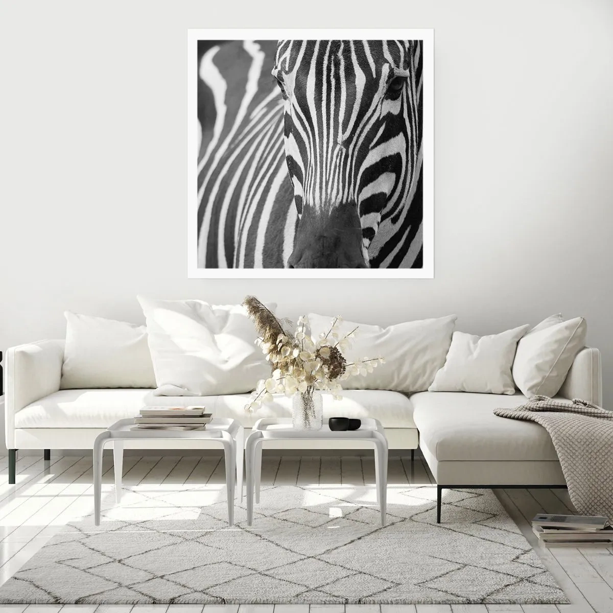 Poster - Die Welt ist schwarz und weiß - 60x60 cm