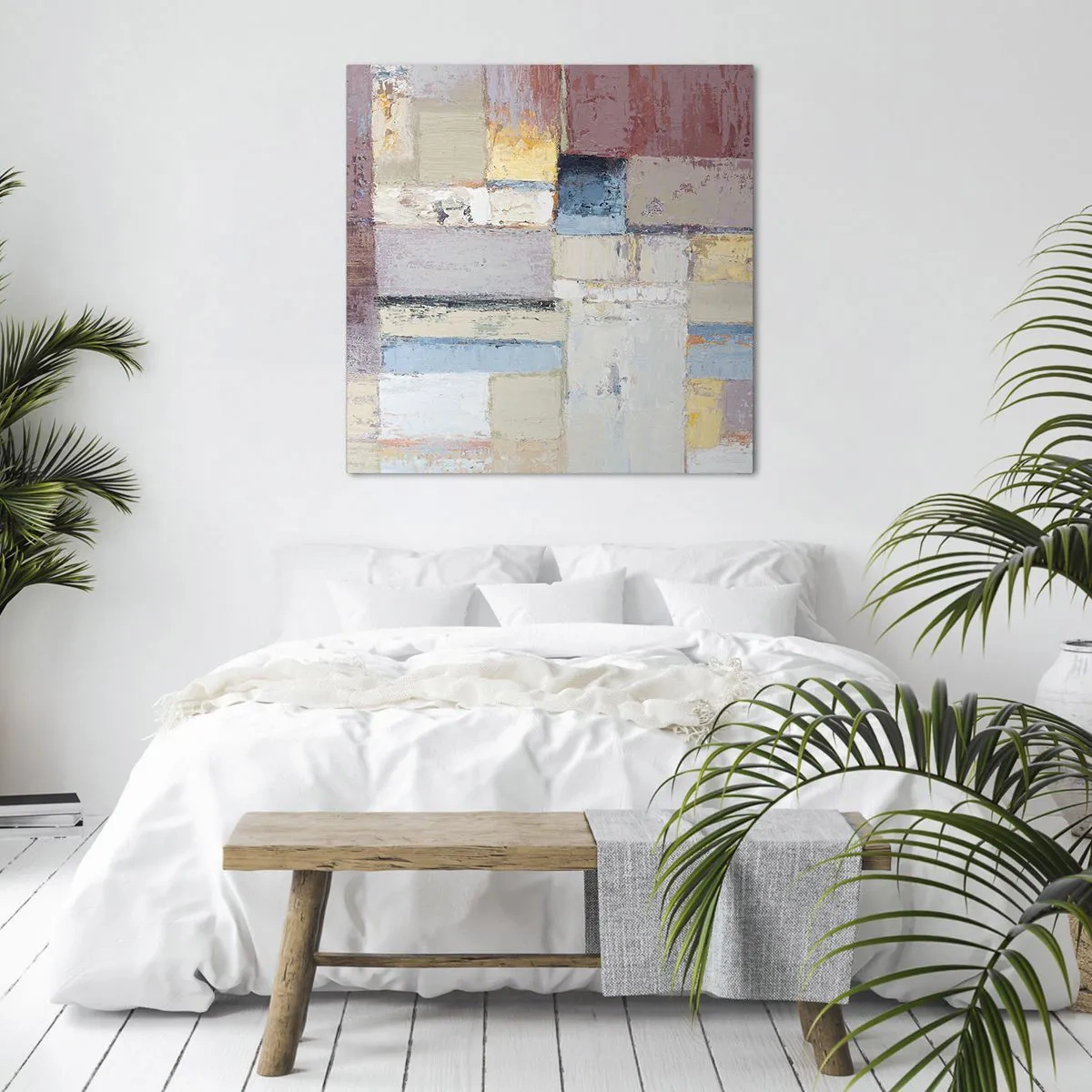 Bild auf Leinwand - Leinwandbild - Ruhe der Geometrie - 60x60 cm