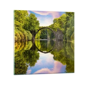 Glasbild - Bild auf glas - An der Kreuzung zweier Welten - 50x50 cm