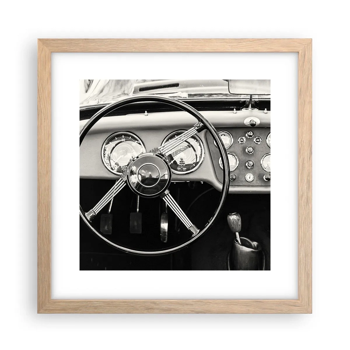 Poster in einem Rahmen aus heller Eiche - Ein Sammlertraum - 30x30 cm