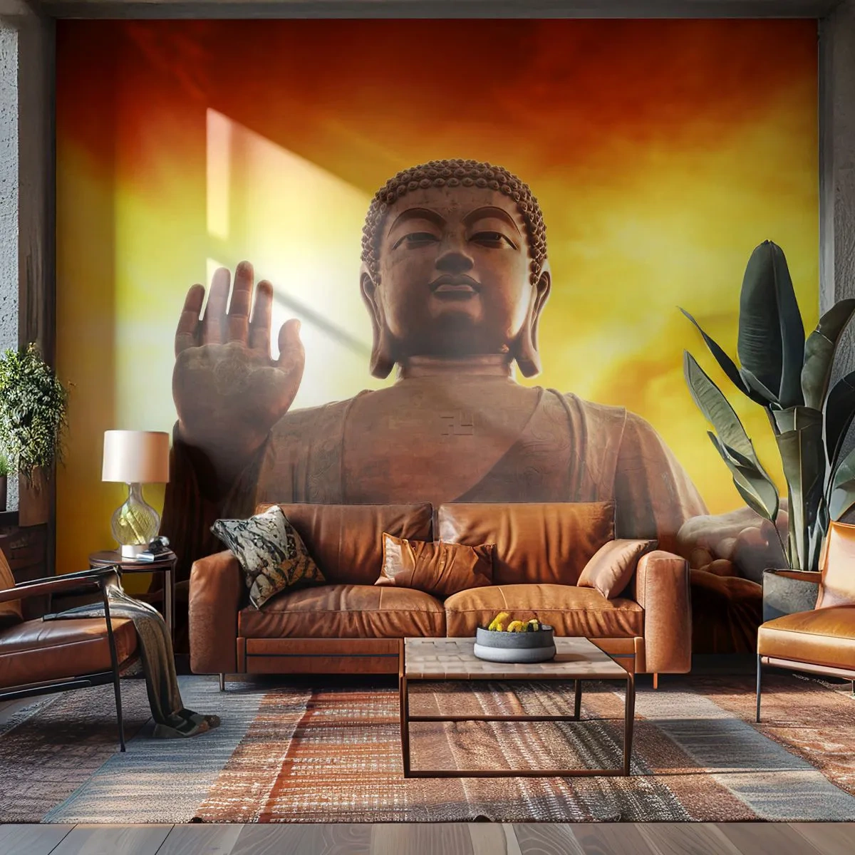 Selbstklebende Fototapete Deluxe Sticker - Frieden der Welt - Buddha, Religion, Stück - 250x175 cm