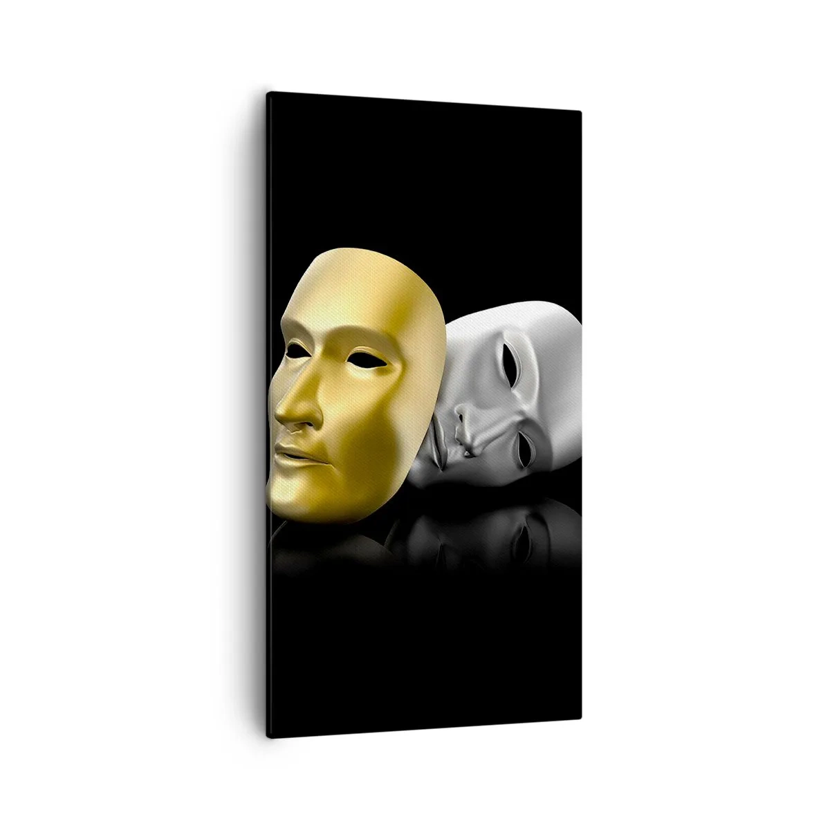 Bild auf Leinwand - Leinwandbild - Das Leben ist wie ein Theater - 55x100 cm