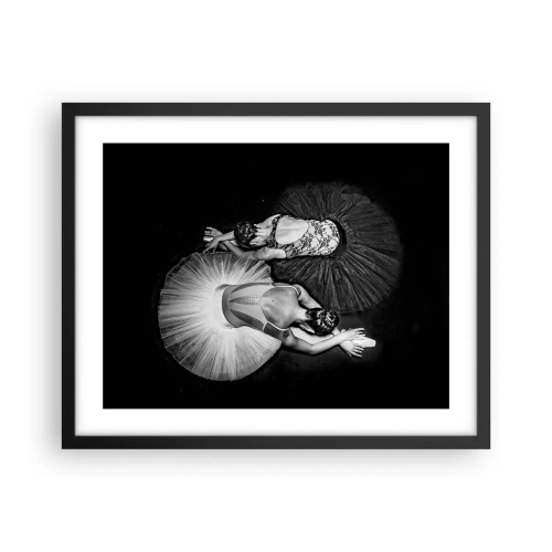 Poster in einem schwarzem Rahmen - Jin und Jang – perfekte Balance - 50x40 cm