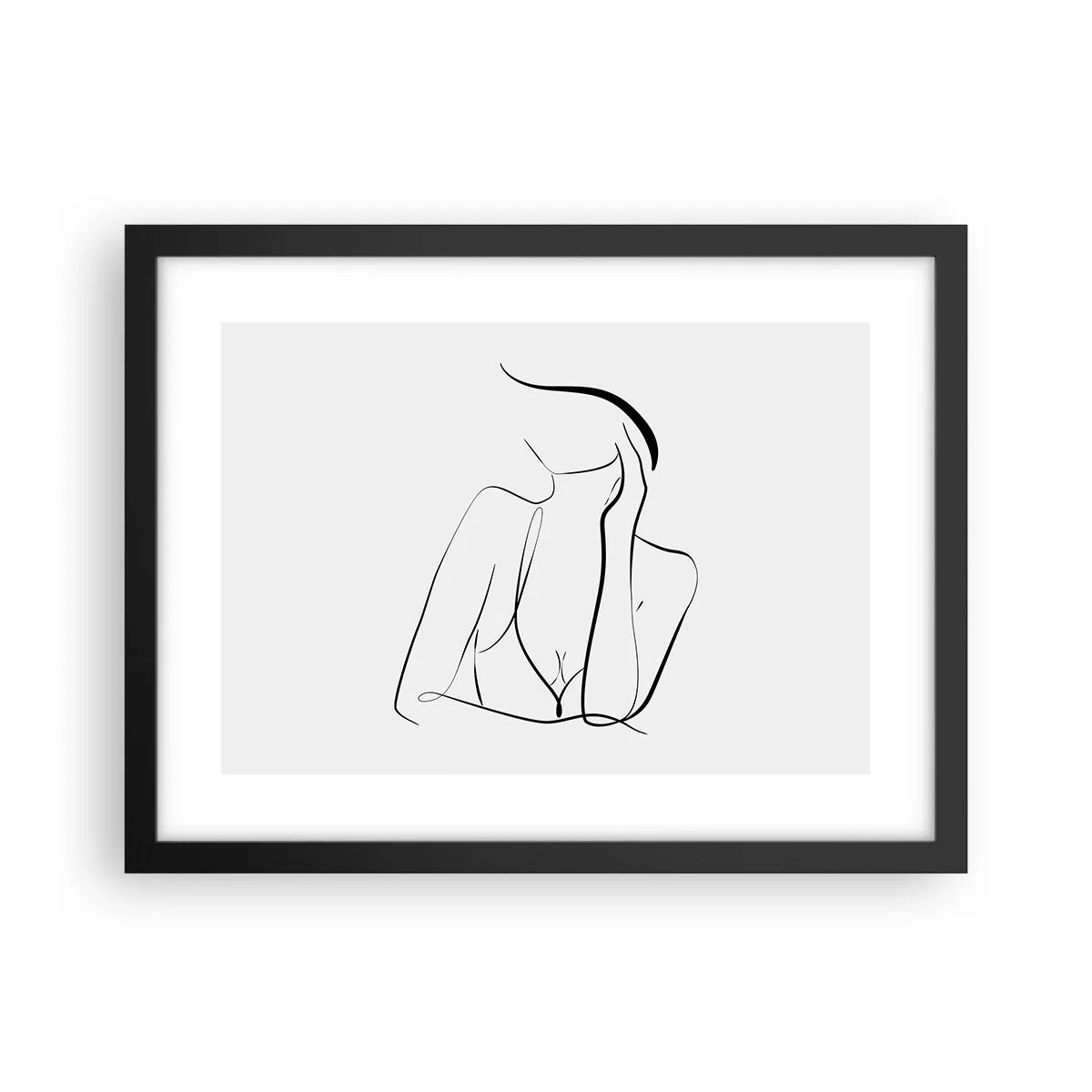 Poster in einem schwarzem Rahmen - Auf der Traumwelle - 40x30 cm