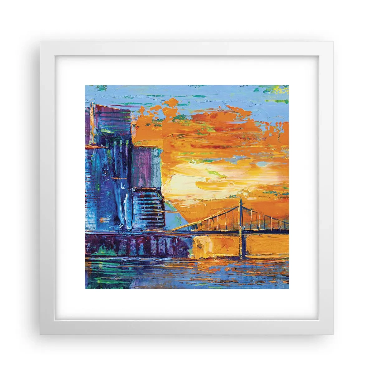 Poster in einem weißen Rahmen - Kultur und Natur - 30x30 cm