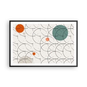 Poster in einem schwarzem Rahmen - Im Pop-Art-Geist - 91x61 cm