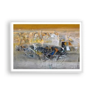 Poster in einem weißen Rahmen - Alles wird gut - 100x70 cm