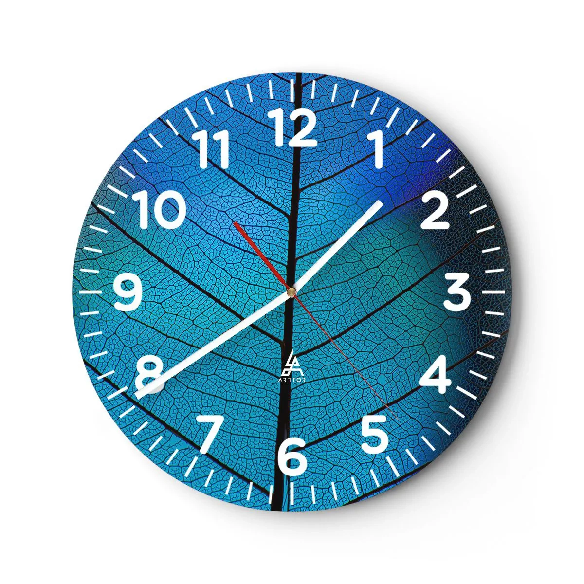 Wanduhr - Glasuhr - Komplizierte Konstruktion - 30x30 cm