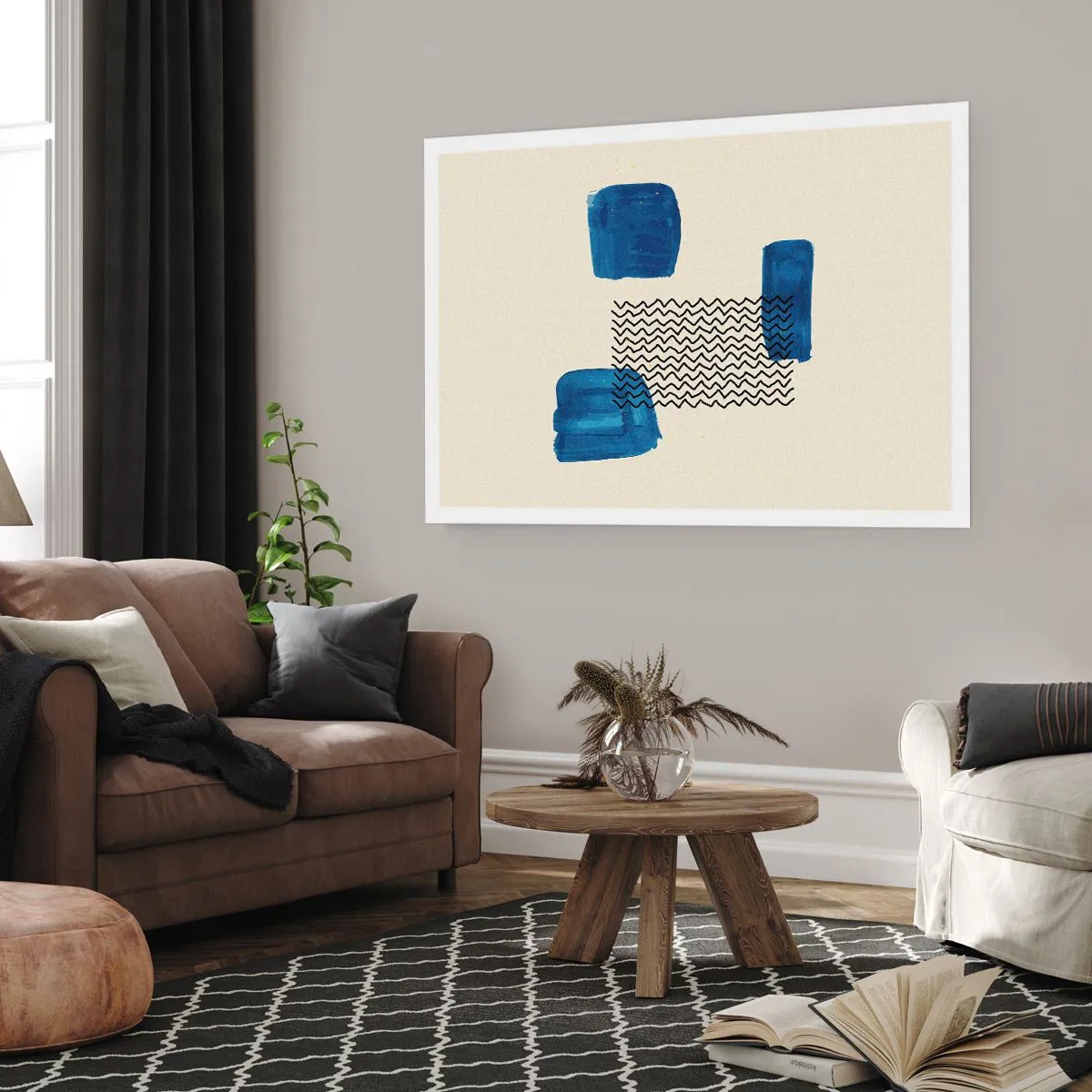 Poster - Ein abstraktes Quartett - 40x30 cm