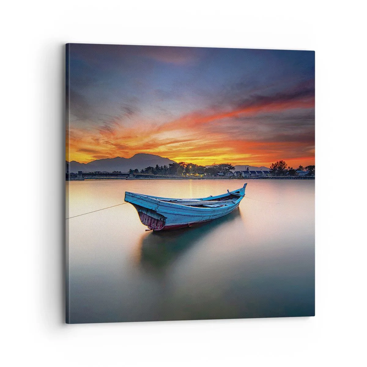 Bild auf Leinwand - Leinwandbild - Eine gute Nacht kommt - 70x70 cm