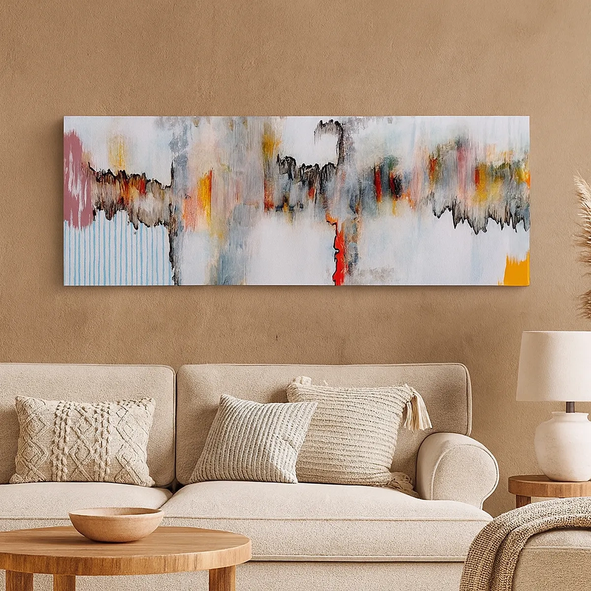 Bild auf Leinwand - Leinwandbild - Ein Stock auf dem Wasser - 30x30 cm