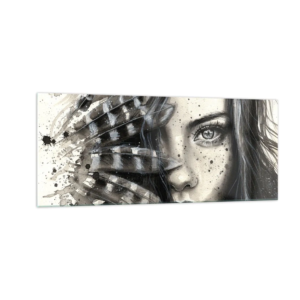 Glasbild - Bild auf glas - Wilde Schönheit - 100x40 cm