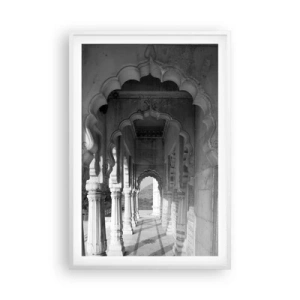 Poster in einem weißen Rahmen - Hier spielen orientalische Märchen - 61x91 cm